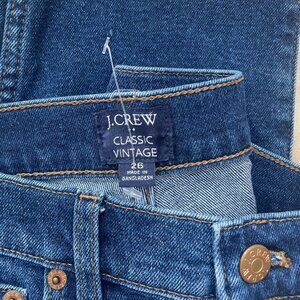 J Crew Classic Vintage fringed jeans (NWOT)